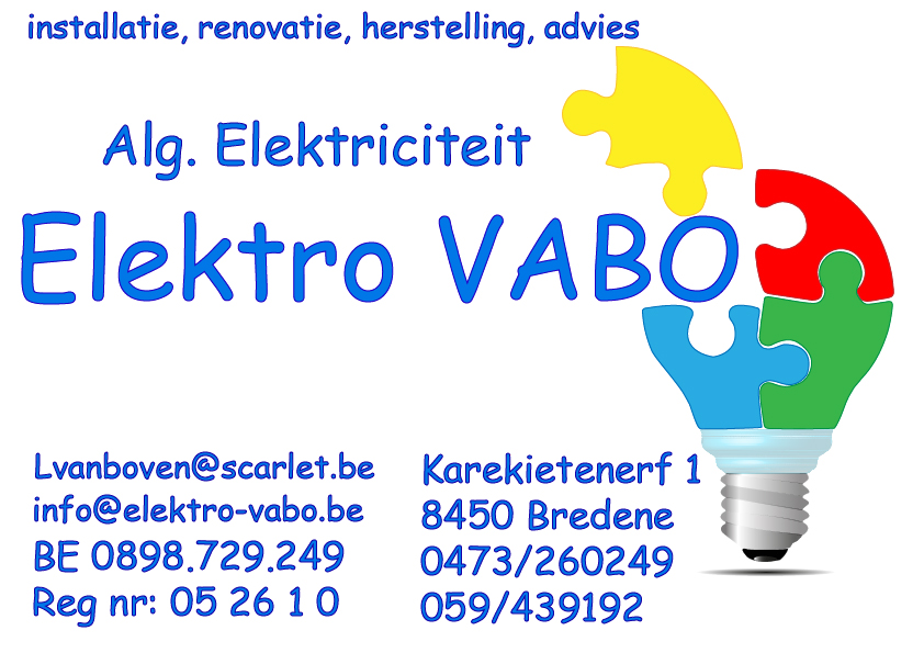 elektriciens Klemskerke Elektro Vabo