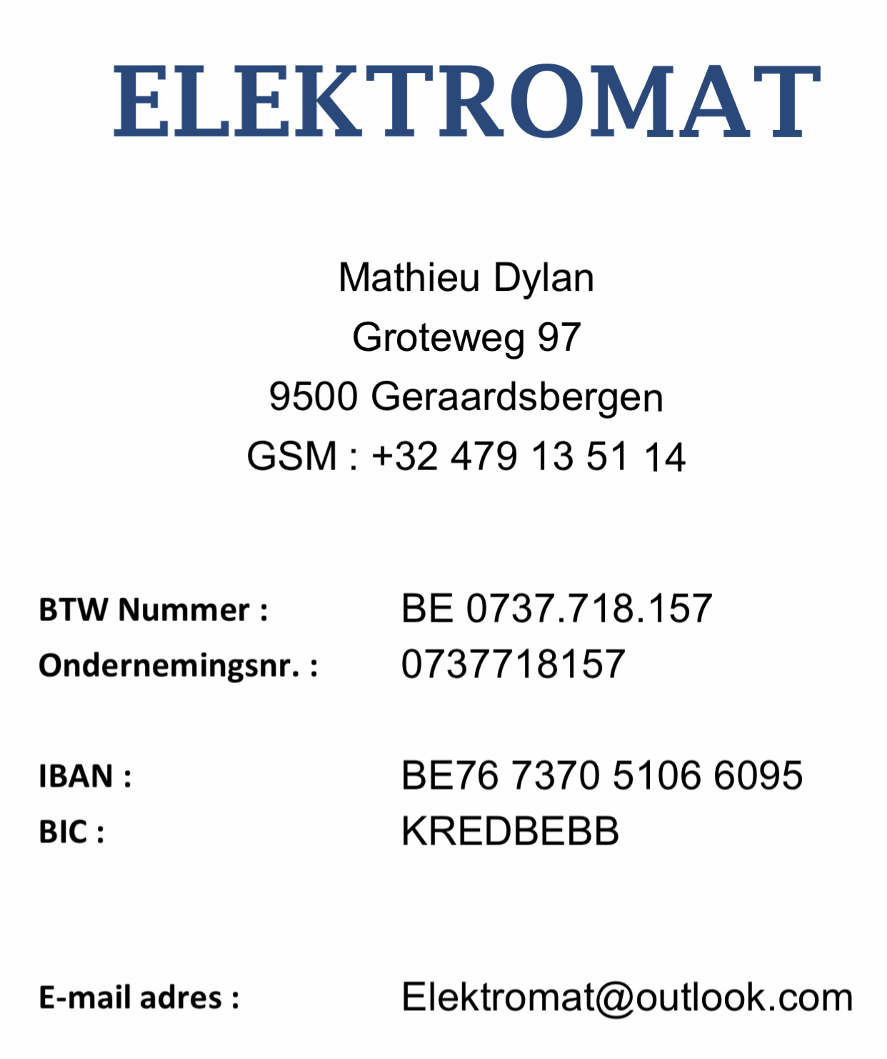 elektriciens Geraardsbergen | Elektromat