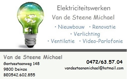 elektriciens Wingene Van de Steene